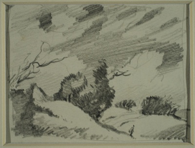 Windy Landscape; Rosenvinge, Olaf (1913-2004); BIKGM.8806