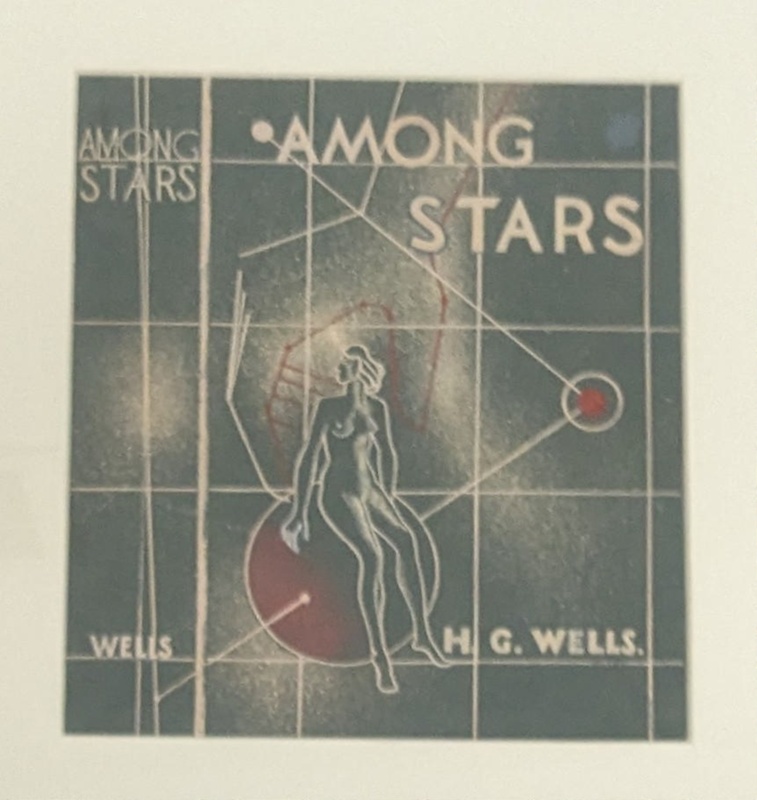 Book Jacket Design: 'Among Stars' by HG Wells ; Richards, Albert (1919-1945); 1936/1937; BIKGM.8680