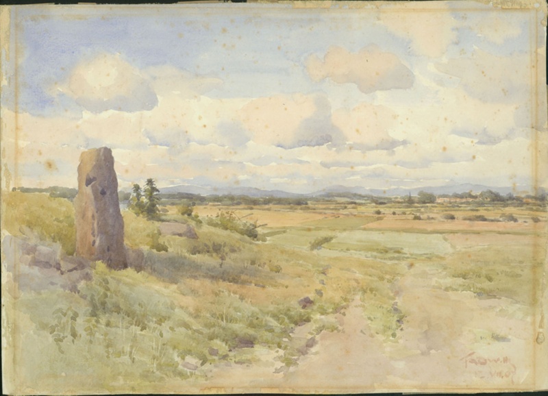 View Towards Moreton 1907; Wills, Thomas Alexander Dodd; BIKGM.W503