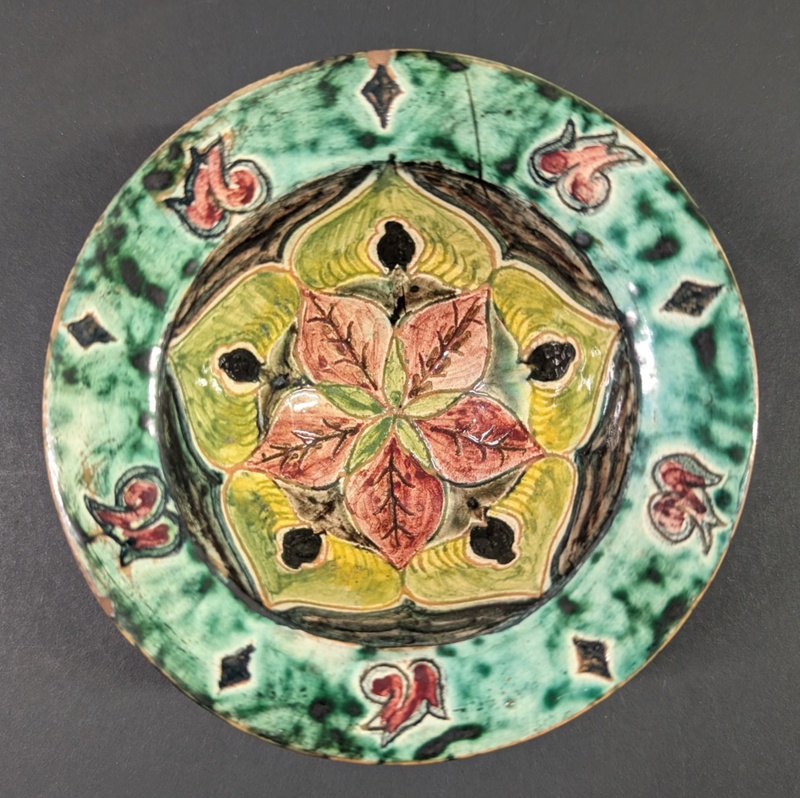 Della Robbia Saucer; Della Robbia Pottery (active 1894-1906); BIKGM.6526