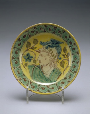 plate; Della Robbia Pottery; BIKGM.6935