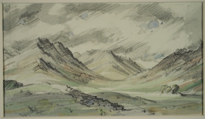 Stormy Landscape; Rosenvinge, Olaf (1913-2004); BIKGM.8817