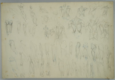 Various Anatomical Sketches; Rosenvinge, Olaf (1913-2004); BIKGM.8779