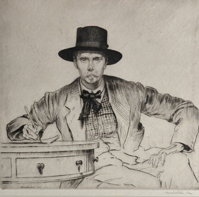 Self Portrait (Portrait of the Engraver); Hay, James Hamilton (1874-1916); BIKGM.1060