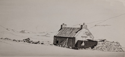 Deserted Croft - Weisdale Yoe - Shetland; Taylor, Albert (1918-1987); BIKGM.9318