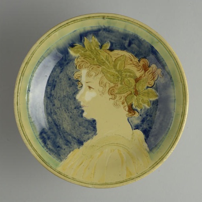 plate; Della Robbia Pottery (active 1894-1906); BIKGM.7883