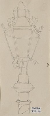 Lamp in Bebington Church Yard ; Richards, Albert; 1935-1939; BIKGM.7081a