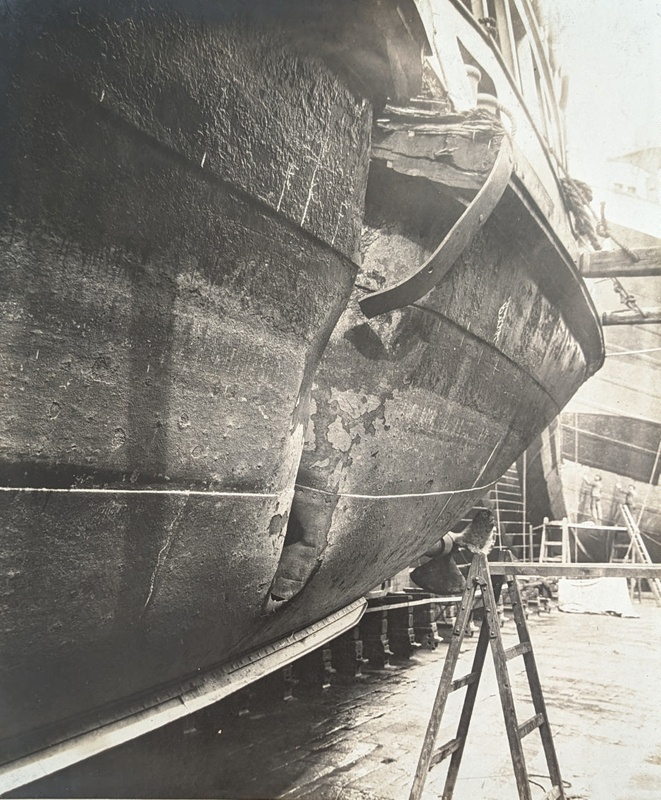 Rose and S.S. Badson Damaged 11th Nov 1908; Unknown; BIKGM.W733