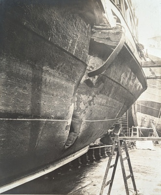 Rose and S.S. Badson Damaged 11th Nov 1908; Unknown; BIKGM.W733