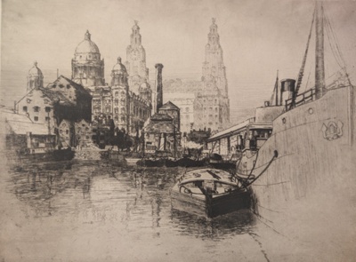 Old Canning Dock; Clark, Charles Herbert (1890-1950); BIKGM.9187