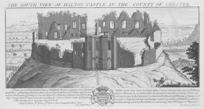 The South View of Halton Castle in the county of Cheshire 1876; Buck, Samuel; BIKGM.7689