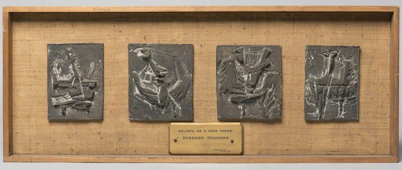 Four Reliefs on a Cock Theme; Meadows, Bernard; BIKGM.3288