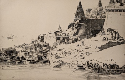 The Burning Ghat; Lumsden, Ernest Stephen (1883-1948); 1929; BIKGM.9182