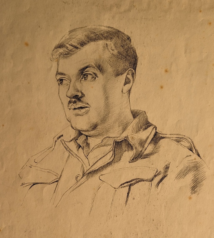 Portrait of Military Man ; Burke, Thomas; 1941-1945; BIKGM.7343.78