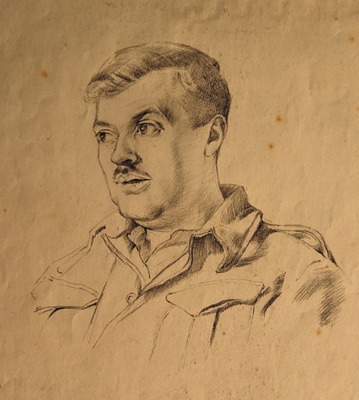 Portrait of Military Man ; Burke, Thomas; 1941-1945; BIKGM.7343.78