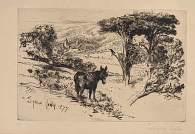 Challow Farm (1st State); Haden, Francis Seymour; 1877; BIKGM.24.24