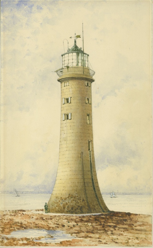 The Lighthouse, New Brighton 1869; Herdman, W G; BIKGM.W496 & 1011