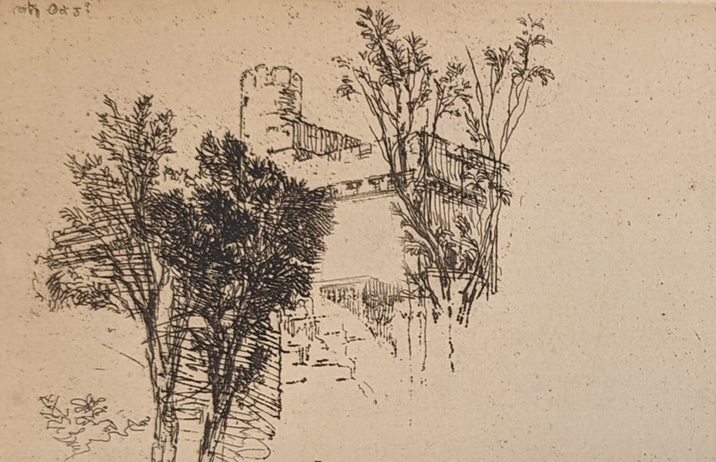 The Turret; Haden, Francis Seymour (1818-1910); BIKGM.247