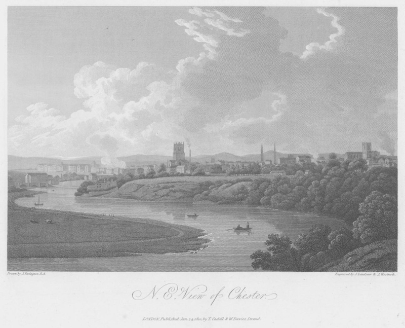 N.E. View of Chester 1810; Farington, J, RA; BIKGM.7724