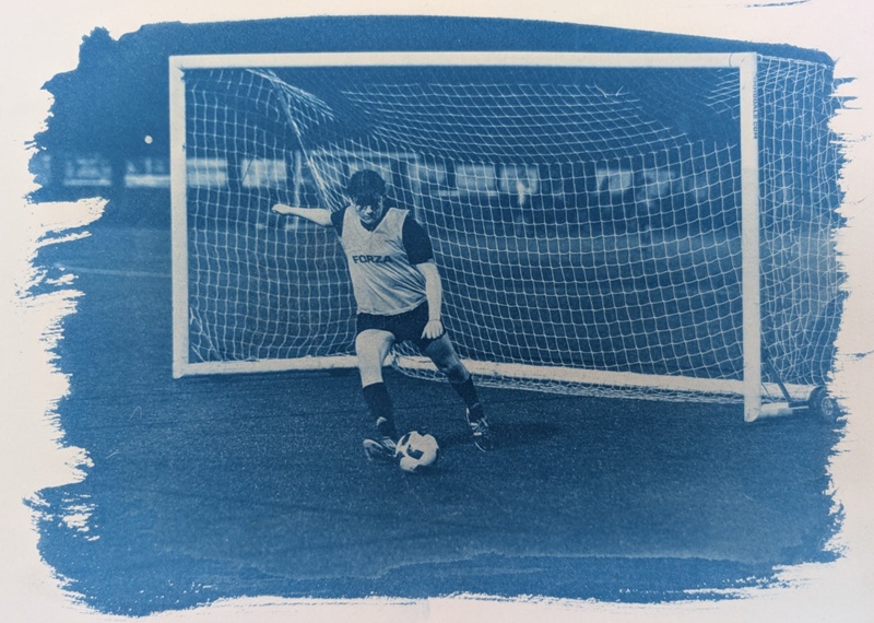 Trans Enby FC Cyanotype 2; Bradshaw, Marge; 2024; BIKGM.9117