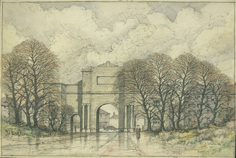 Birkenhead Park Entrance; Robinson, Bertie; BIKGM.207m