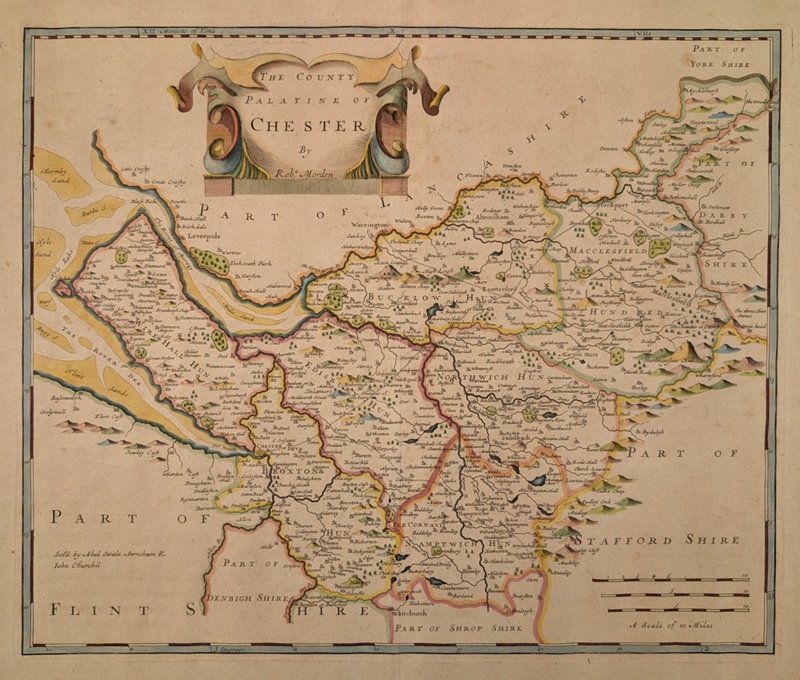 The County Palatine of Chester; Morden, Robert (c. 1650-1703); BIKGM.601