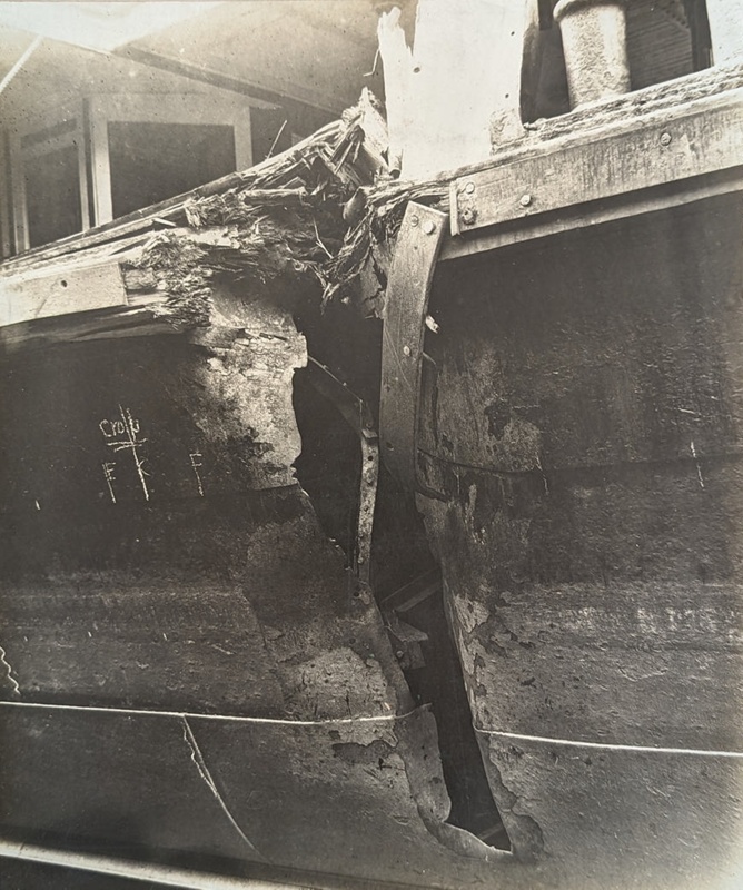 Rose and S.S. Badson Damaged 11th Nov 1908; Unknown; BIKGM.W729