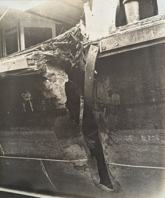 Rose and S.S. Badson Damaged 11th Nov 1908; Unknown; BIKGM.W729