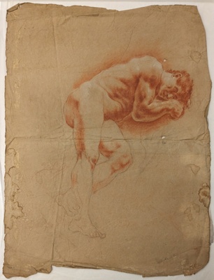 Figure Study of a Male Nude Reclining; BIKGM.6303