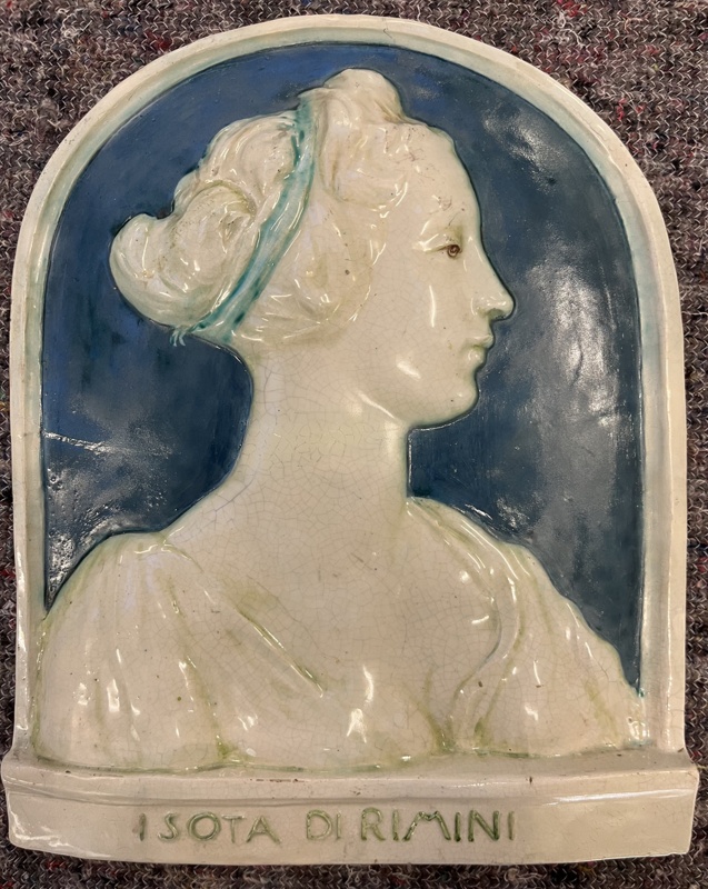 plaque; Della Robbia Pottery; 1894-1906; BIKGM.6021