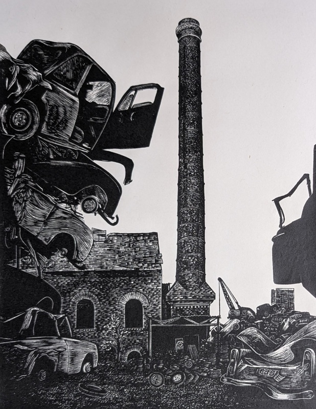 The Old Municipal Incinerator, W.6; Paynter, Hilary (b. 1943); 1973; BIKGM.9110