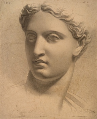 Chap.9. Pl.3. Study of a Full Face; Reverdin, François-Gédéon (1772-1828); BIKGM.1815at