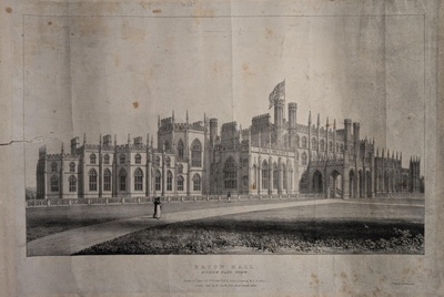 Eaton Hall, North East view; Buckler, J; 1826; BIKGM.7756