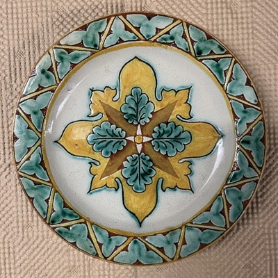 plate; Della Robbia Pottery (active 1894-1906); BIKGM.6002