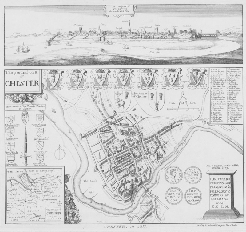 Chester in 1653; Hollar, Wenceslaus; BIKGM.7716