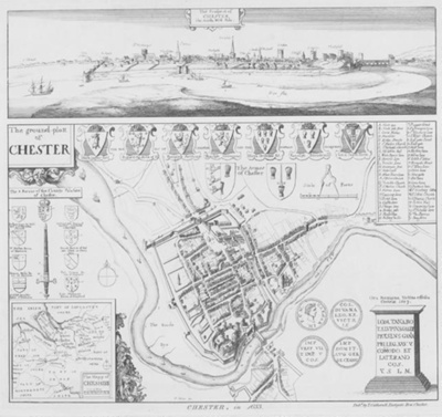 Chester in 1653; Hollar, Wenceslaus; BIKGM.7716