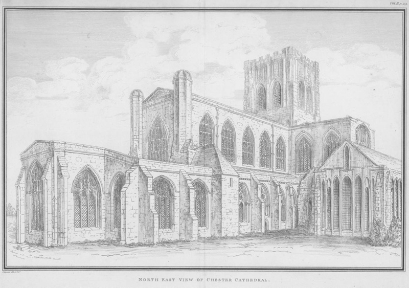 North East View of Chester Cathedral; Lysons, S; BIKGM.7728