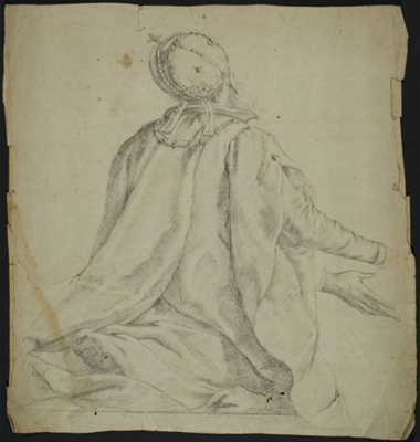 Kneeling Cleric at Prayer; BIKGM.6358