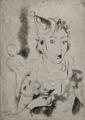 Bally Hoo - Girl in Pierrette Hat; Richards, Albert (1919-1945); 1935-1939; BIKGM.7125