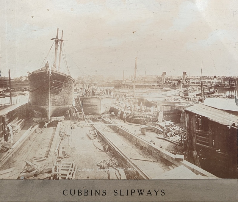 Photography of Cubbins Slipways May 1908; Unknown; BIKGM.W756