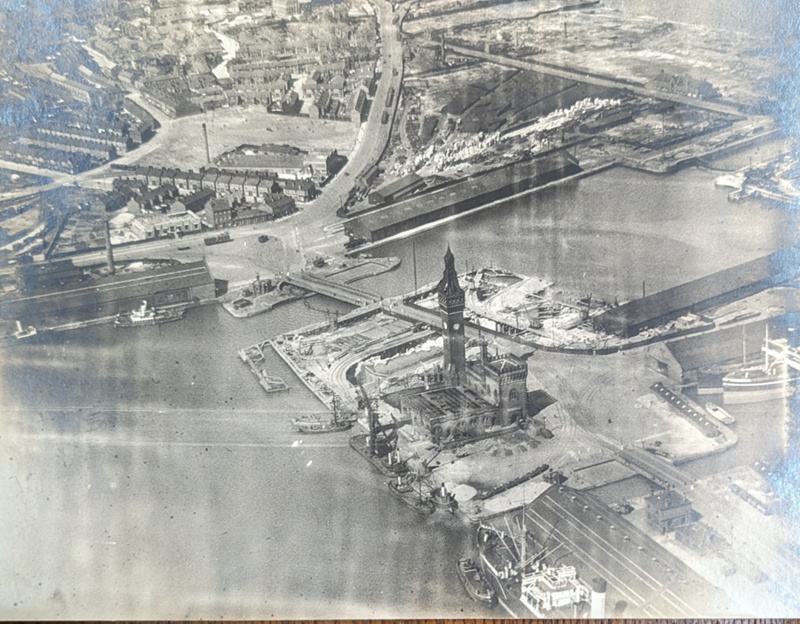 Aerial View of Birkenhead Docks; Unknown; BIKGM.W711