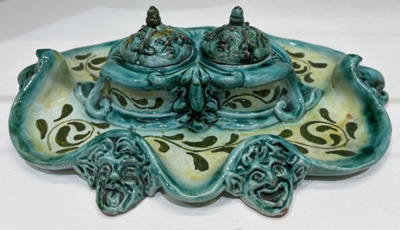 inkstand; Della Robbia Pottery; BIKGM.4331