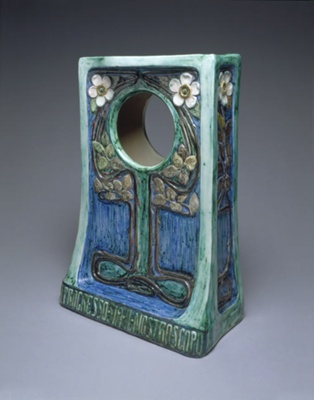 clock case; Della Robbia Pottery; BIKGM.938