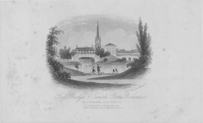 Swiss Bridge & Temple, Park Birkenhead; Newman, J Newman & Co; BIKGM.1716i