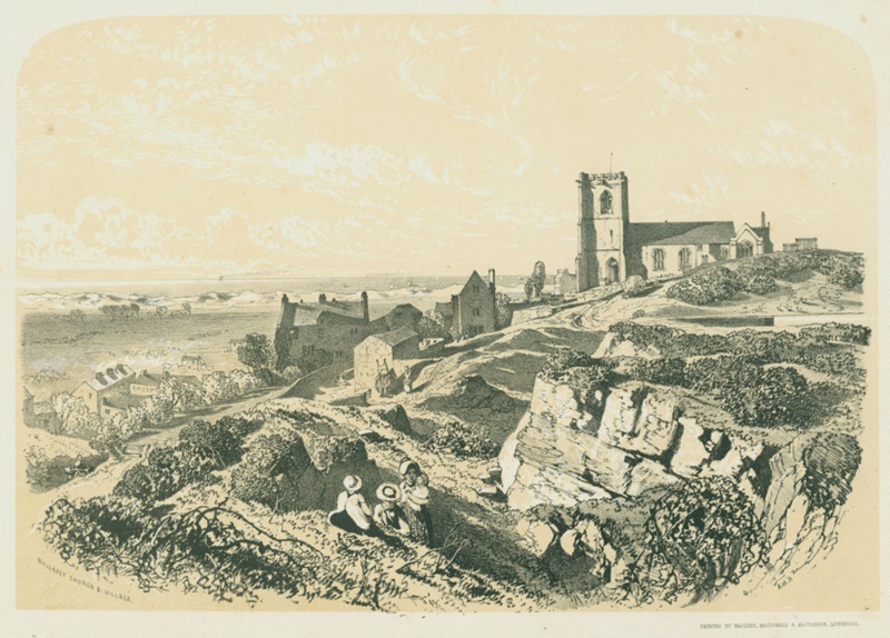 Wallasey Church & Village 1854; Hunt, Alfred William; BIKGM.8023