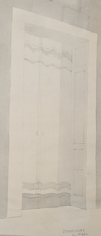 Design of a Doorway, Liverpool ; Richards, Albert; 1935-1939; BIKGM.7053.1