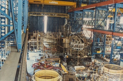 Construction Hall, Interior, 2 berth Cammell Laird; Unknown; BIKGM.8141