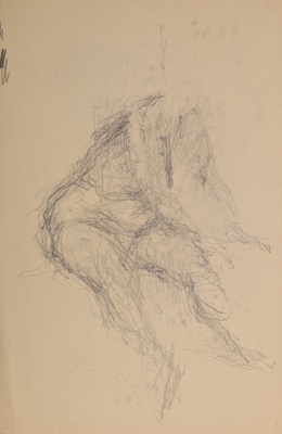 Seated Nude; Horsfield, Nicholas (1917-2005); BIKGM.8927
