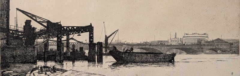 London Docks; Lovegrove, James William Liddell (1922-1997); BIKGM.9174