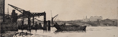 London Docks; Lovegrove, James William Liddell (1922-1997); BIKGM.9174